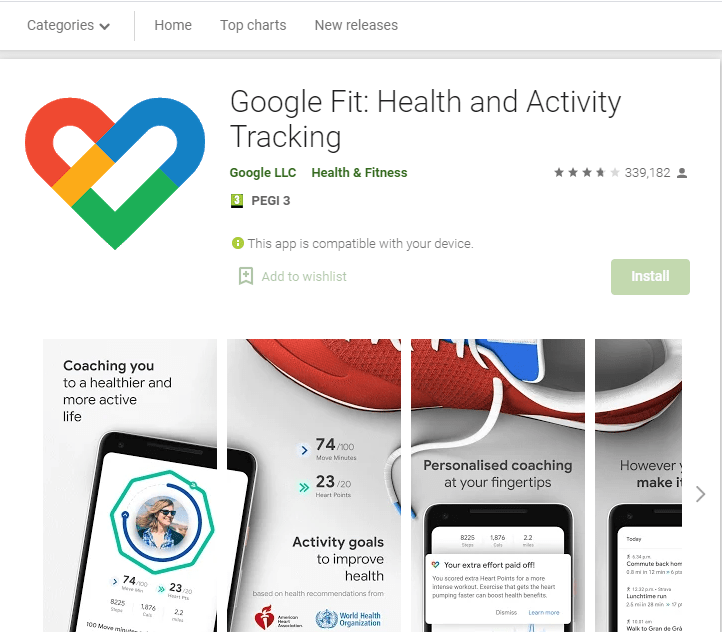 Google Fit: Activity and Mentoring