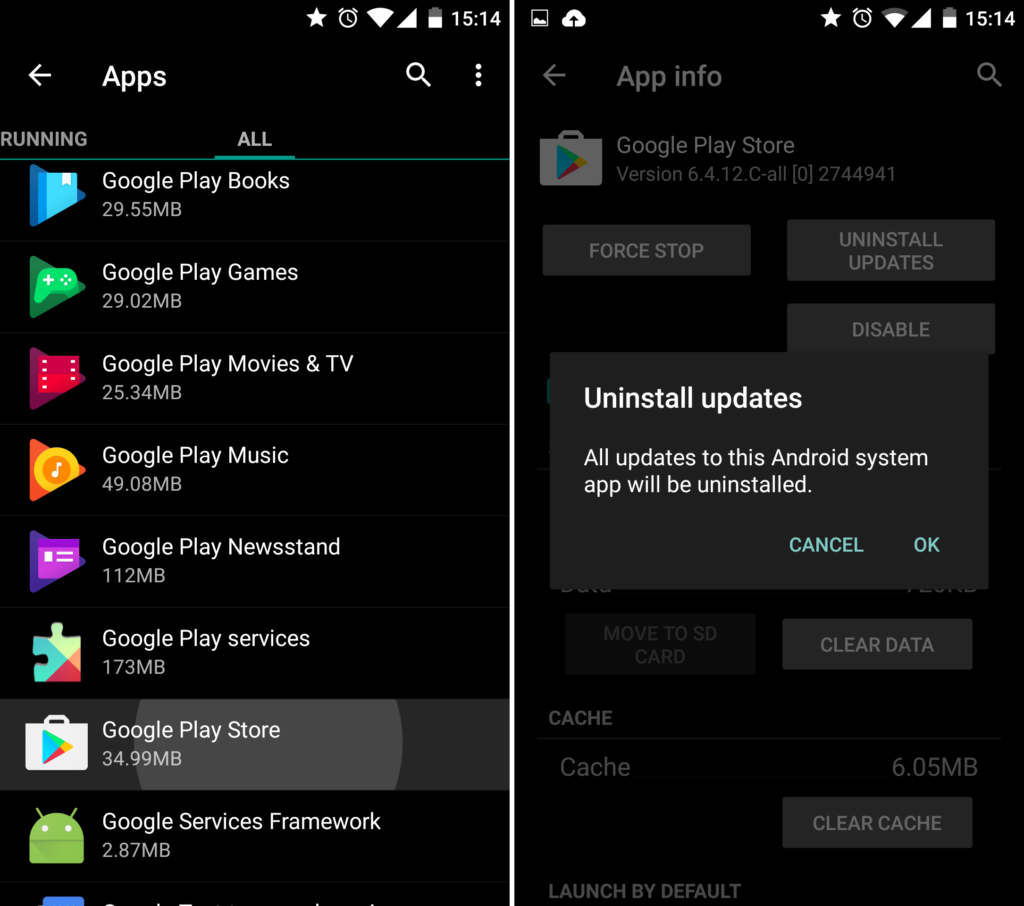 android uninstall system apps