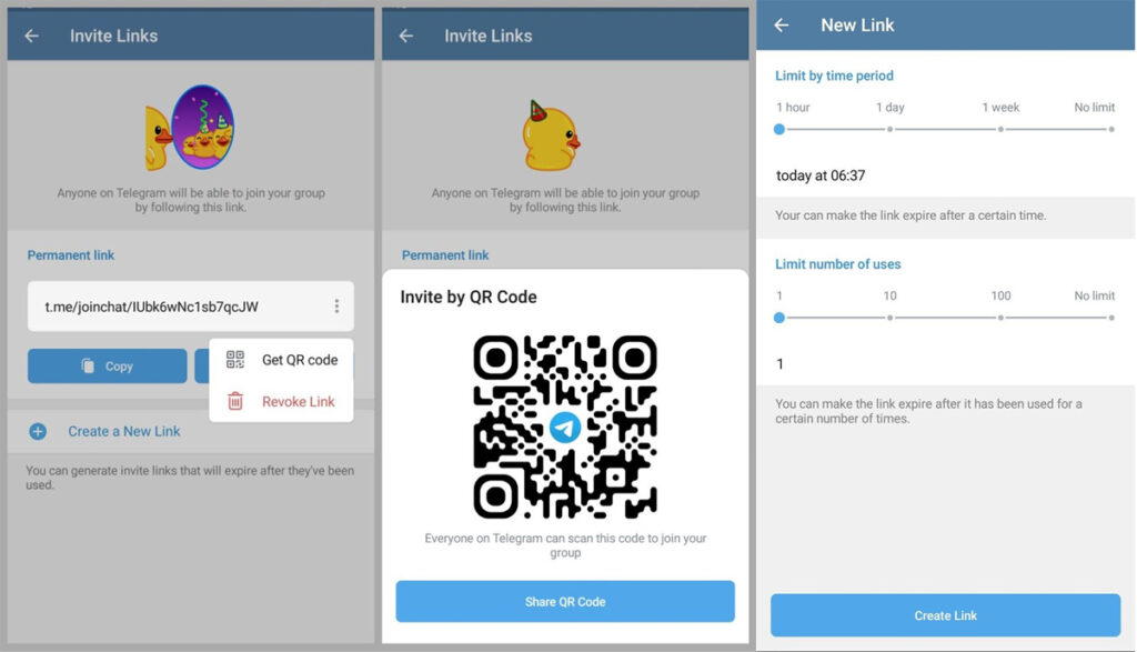 Design a QR Code for your Channel or User