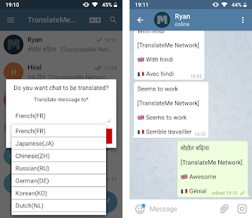 Translate Messages from the Telegram App