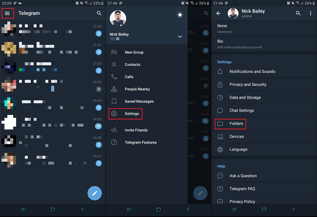 Create Folders to Organize Your Chats