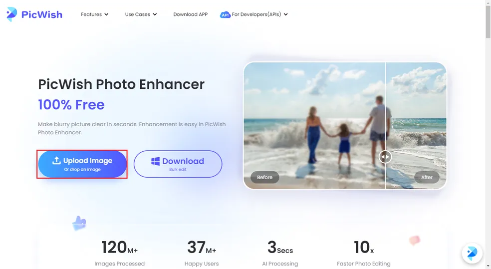 How to fix blurred photos with PicWish